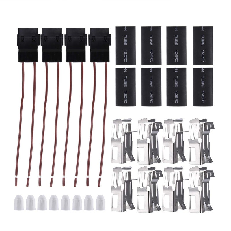 Cykemo Range Surface Element Receptacle Terminal Block Kit 5303935058 RR117, Replaces 330031 WB17X210 814399 RR109 5303274292 5301167733 (4 Pack) - Image 2