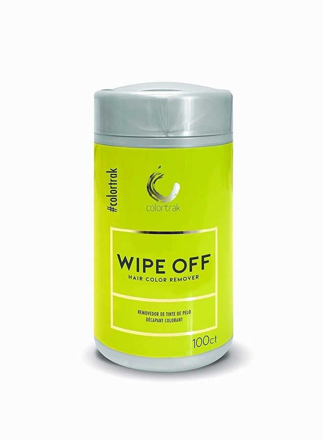Colortrak Gentle Hair Color Remover Wipes, Moist, Non-irritating Towelettes, Formulated with Aloe, Easily Remove Hair Color Stains from Skin, Convenient Canister, 100 Wipes  - Image 1