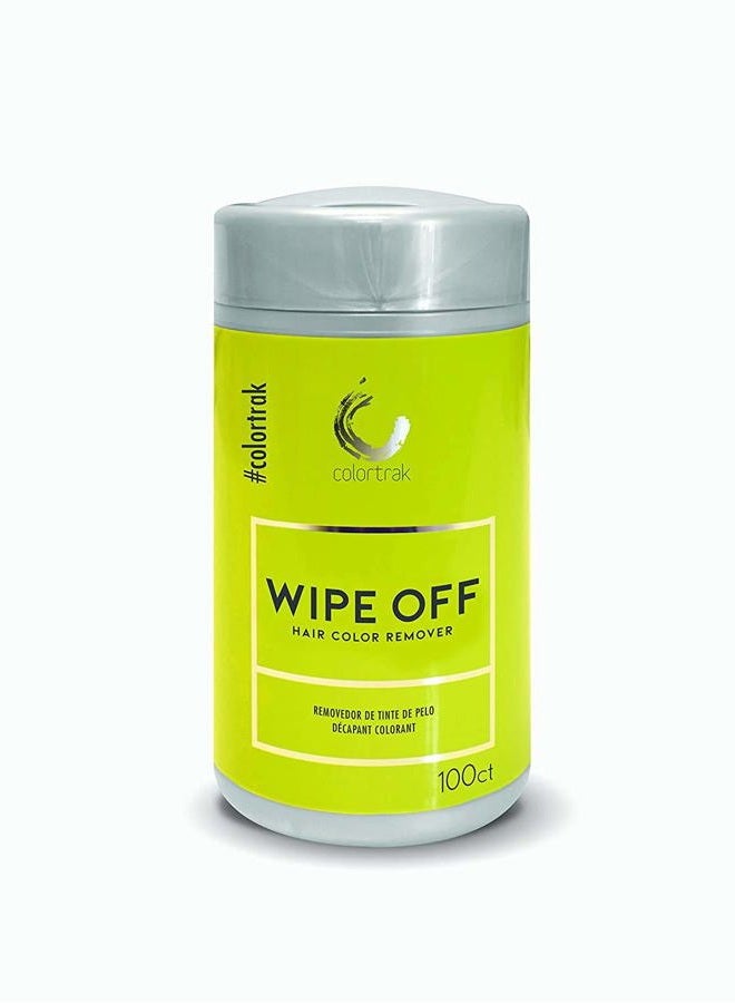 Colortrak Gentle Hair Color Remover Wipes, Moist, Non-irritating Towelettes, Formulated with Aloe, Easily Remove Hair Color Stains from Skin, Convenient Canister, 100 Wipes - Image 1