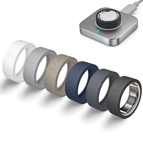 BandRain Ultra-Thin Covers Compatible with Oura Ring Gen 4/4 Ceramic/Oura Ring Gen 3 Cover, Anti-Scratch Silicone Smart Rings Accessories Protector for RingConn Gen 2/2 Air/ULTRAHUMAN for Women Men, 6