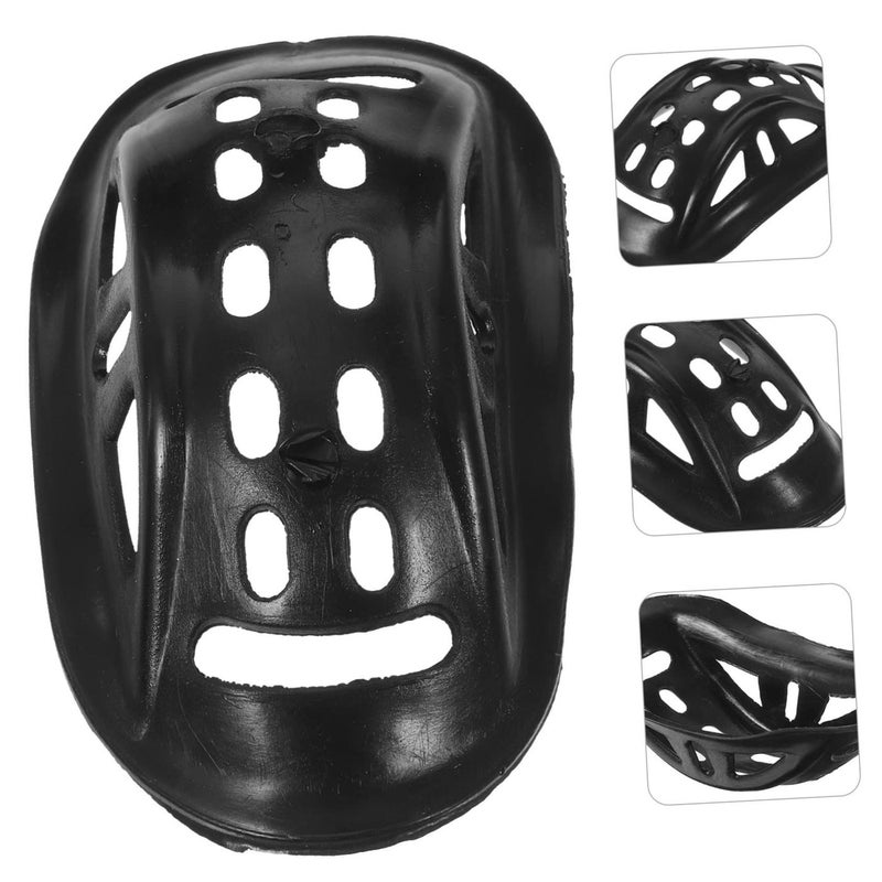 10Pcs Helmet Chin Rest Rubber Pads Black Size 8.00X5.00X2.00CM For Sports - Image 3