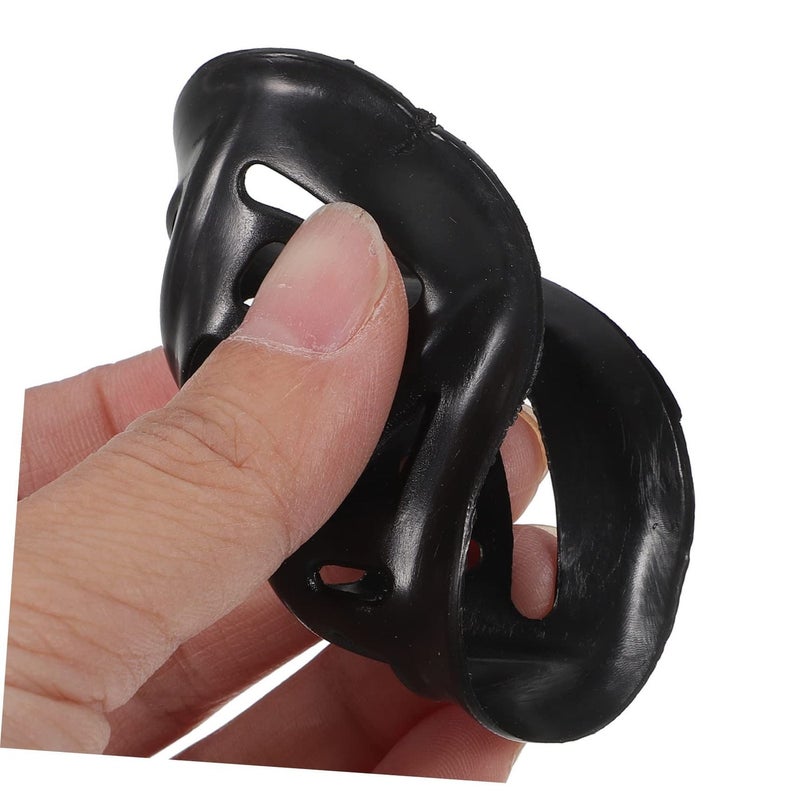 10Pcs Helmet Chin Rest Rubber Pads Black Size 8.00X5.00X2.00CM For Sports - Image 5