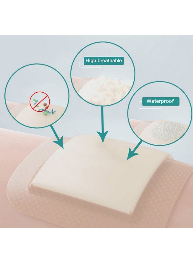 Dimora Dimora Foam Wound Dressing 2"x5" Waterproof Silicone Bandages with Adhesive Border, Super Absorbent Breathable Wound Care Products for Sensitive Skin Pack of 5 - Image 3