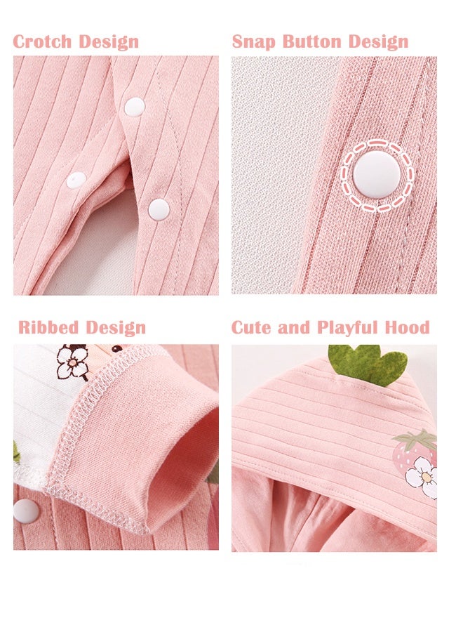 انسولار 24 قطعة صندوق هدايا للمولود الجديد، مجموعة ملابس بتصميم دب الفراولة من القطن 100%، مجموعة أساسيات كاملة للرضع وهدية مثالية لحفلة الاستقبال للأولاد والبنات، مناسبة لجميع الفصول - Image 4