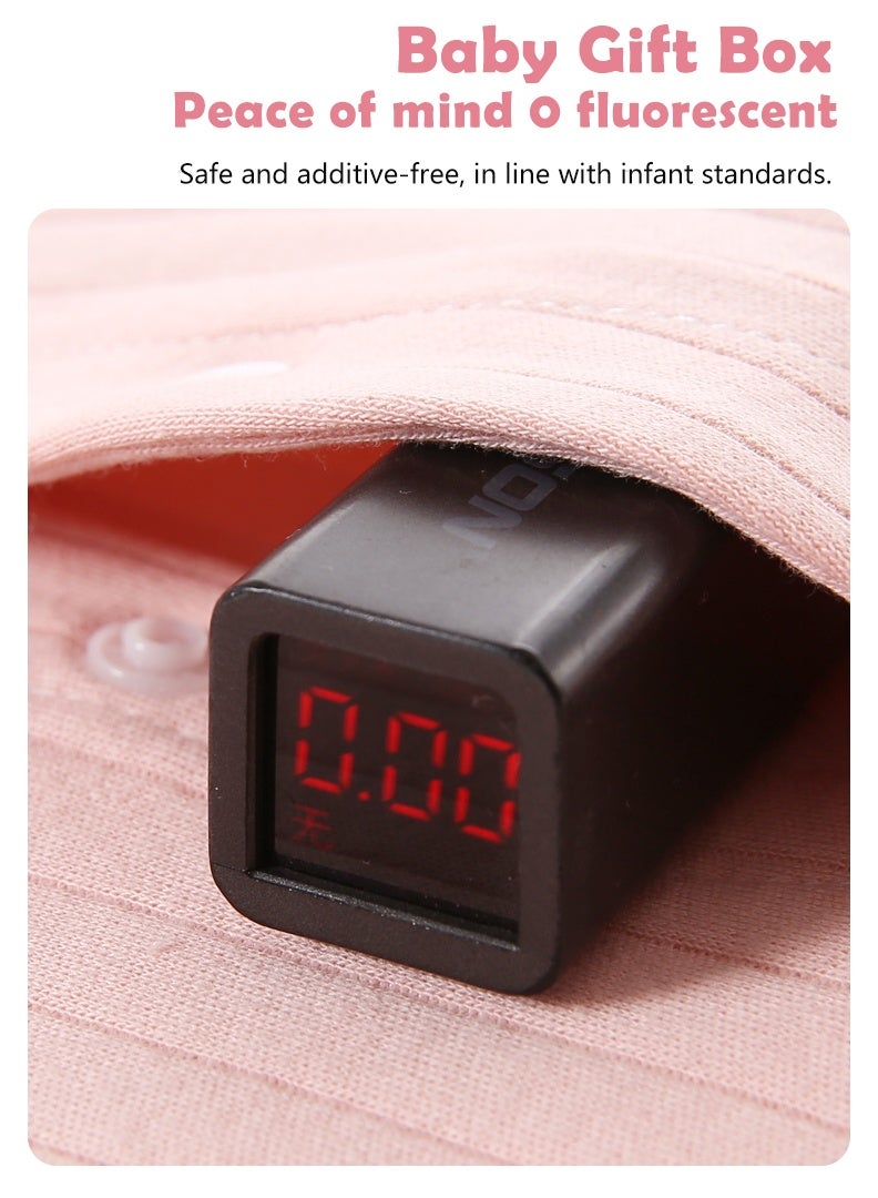 انسولار 24 قطعة صندوق هدايا للمولود الجديد، مجموعة ملابس بتصميم دب الفراولة من القطن 100%، مجموعة أساسيات كاملة للرضع وهدية مثالية لحفلة الاستقبال للأولاد والبنات، مناسبة لجميع الفصول - Image 5