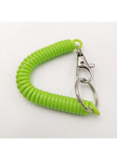 Colorful Elastic Spring Keychain for Keys  PhoneGrass Green Grass Green