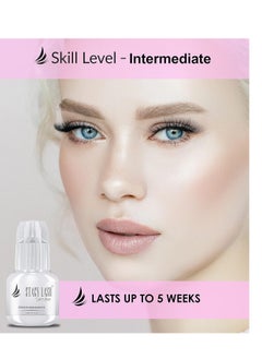 Stacy Lash Sensitive Eyelash Extension Glue Stacy Lash 0.17fl.oz/5ml / 5-6 Sec Drying time/Retention – 4-5 Weeks/Black Adhesive/Professional Supplies  - Image 4