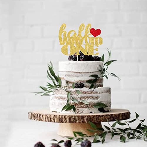 Festiko®Half Way to one Birthday Cake Topper Double Sided Sliver Glitter 6 Months Half Birthday First Birthday Party Decorations - Image 5