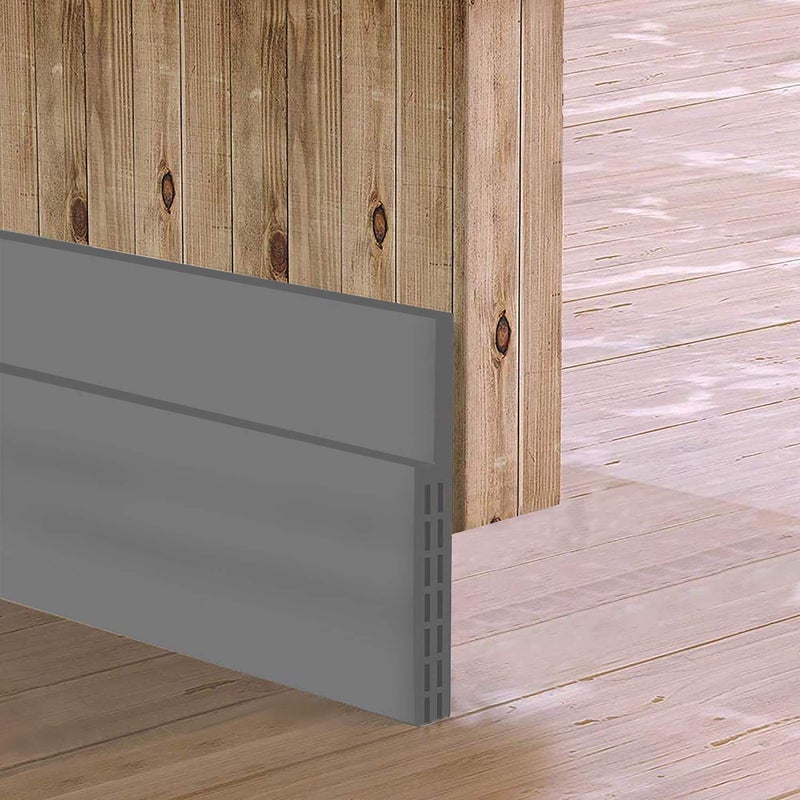 Sysmie [New Upgrade] Huge Gap Door Draft Stopper, 3-2/5"W Widened Door Sweep for Interior and Exterior Doors - Guard Against Drafts, Dust, Noise and Unwanted Animals (3-2/5"W x 39" L, Gray)â€¦ - Image 1