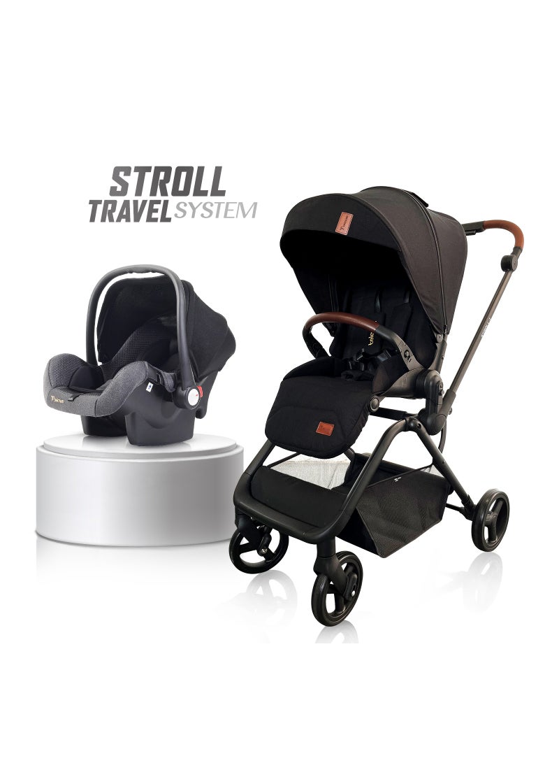TEKNUM Stroll - 1 Travel System With Teknum Stroll, 0 - 4 Years, Upto 22Kg - Black - Image 3