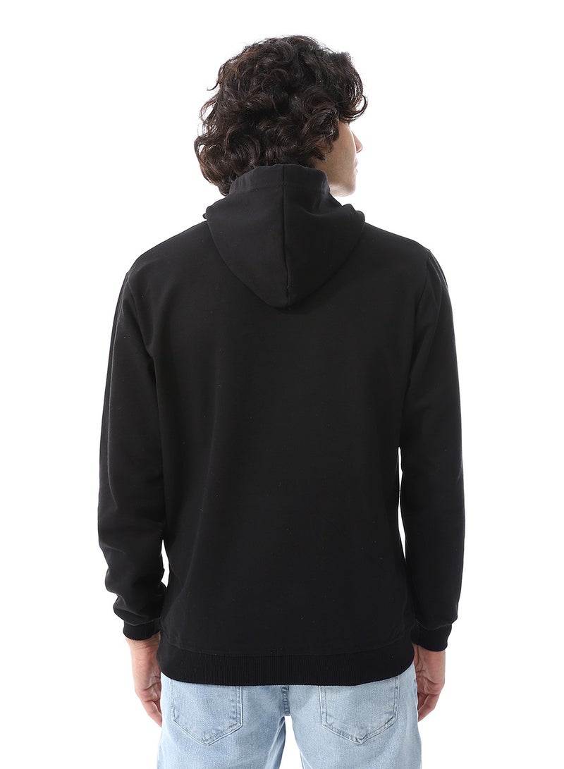 Andora Black Long Sleeves Fleeced Hoodie_Black - Image 3