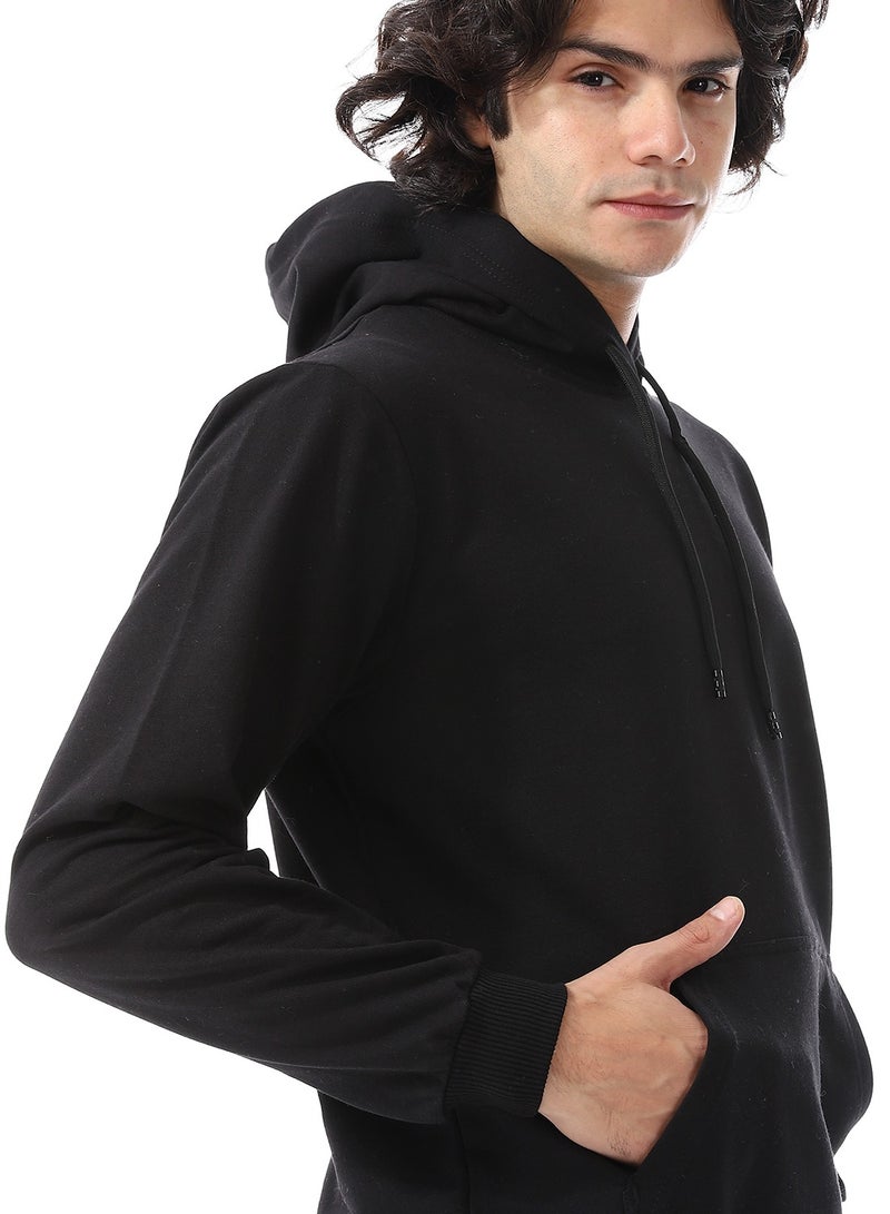 Andora Black Long Sleeves Fleeced Hoodie_Black - Image 5
