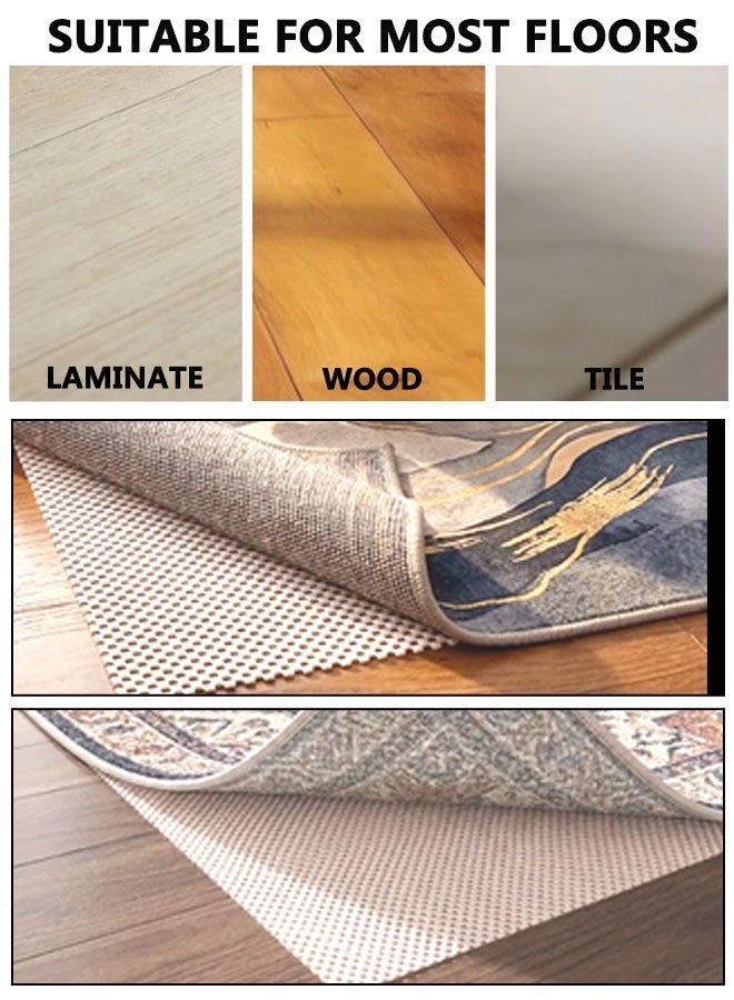 HOOTO Non-Slip Carpet Mat Non-Slip Carpet Holder 2x3 Feet Extra Thick Mat Non-Slip Carpet Mat for Hardwood Surface Floors Keeps Carpets Secure and in Place (61x 91cm) - Image 4