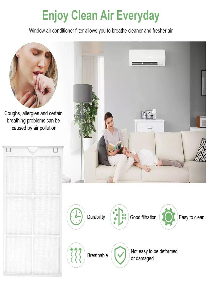 HCLSY WJ85X21746 for GE Window Air Conditioner Filter Replacement for AHQ06LYQ1, AHQ06LYW1, AHR05LWQ1, AHR05LWQ2, Replaces AP6280063,4588851, A0010209471, Room Air Conditioner Filter Replacement（2 Pack） - Image 3