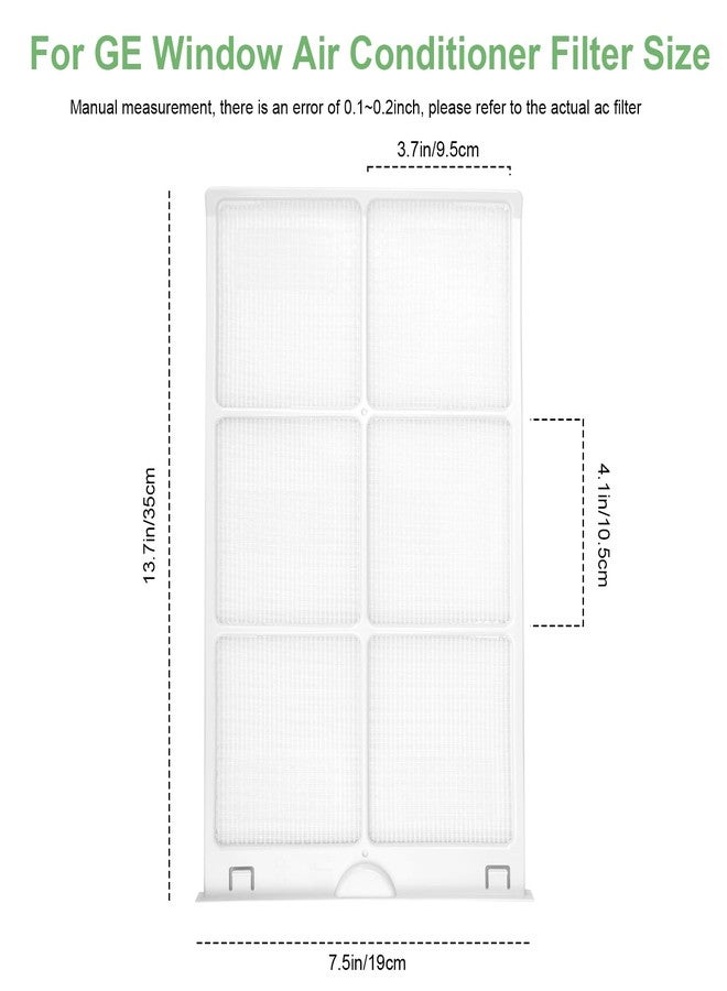 HCLSY WJ85X21746 for GE Window Air Conditioner Filter Replacement for AHQ06LYQ1, AHQ06LYW1, AHR05LWQ1, AHR05LWQ2, Replaces AP6280063,4588851, A0010209471, Room Air Conditioner Filter Replacement（2 Pack） - Image 5