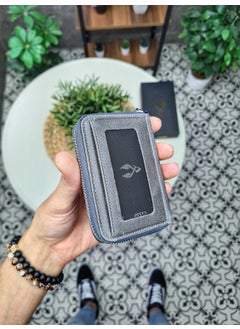 VISSO 661 Zippered Credit Card Holder Model Genuine Leather Bag Personalized Card Holder Wallet For Men & Women  - Image 1