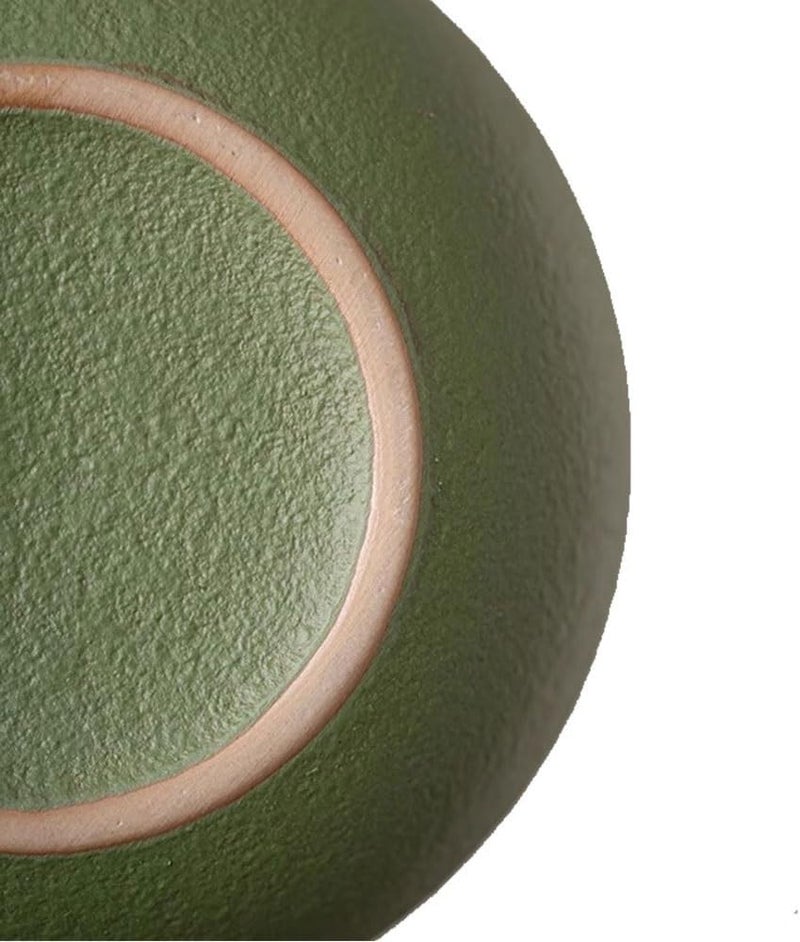 Ash Holder Fruit Shape Ceramic with Lid Portable Ashtray Homes Room Restaurants Decoration(Green) - Image 3