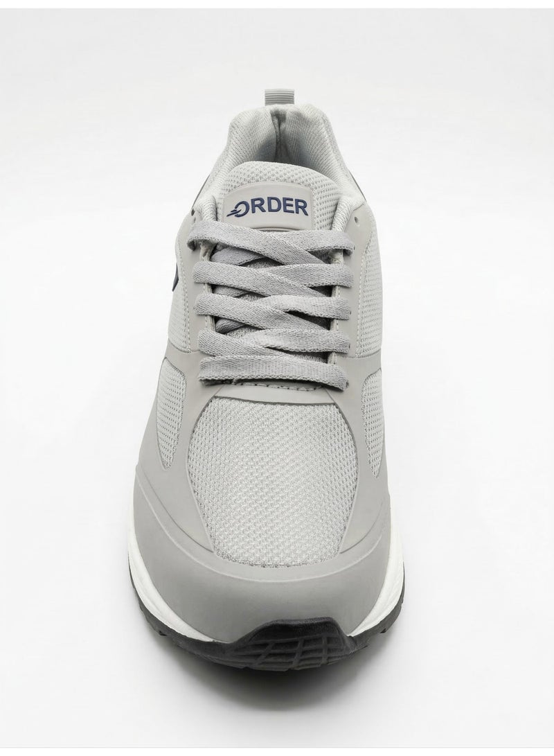 ORDER Midnight 1 Men's Lightweight Running & Walking Shoes -(OD-SJ-205) Light Grey - Image 1