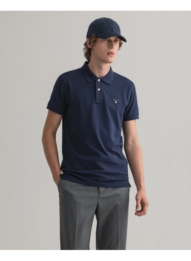 غانت قميص بولو بيكيه بقصة ضيقة أصلية من غانت