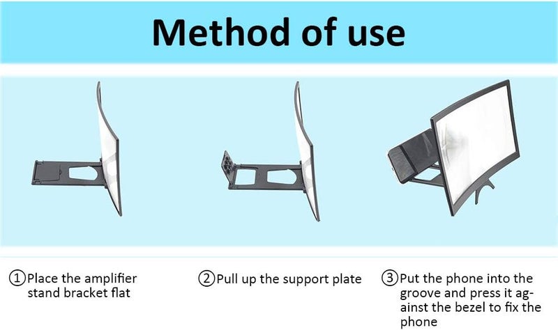 klarako Screen Phone Amplifier klarako 26 * 17 * 3 Portable Mobile Phone Amplifier 3D Hd Phone Amplifier Screen Phone Screen Magnifier - Image 3