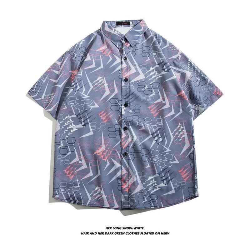 Dai Clothing Ethnic Style Northeast Big Flower Short-Sleeved Shirt Half-Sleeved Beach Internet Celebrator Hawaii Hainan Sanya - Image 4
