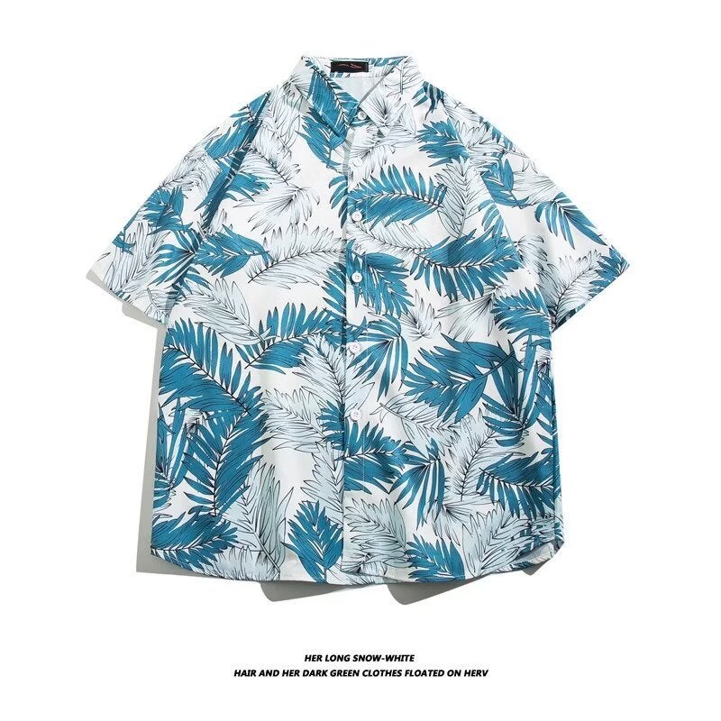 Dai Clothing Ethnic Style Northeast Big Flower Short-Sleeved Shirt Half-Sleeved Beach Internet Celebrator Hawaii Hainan Sanya - Image 3
