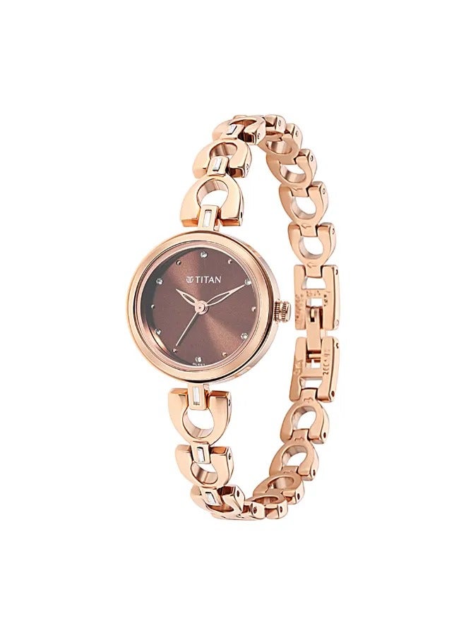 TITAN Titan Lagan Brown Dial Analog Watch for Women - Image 1