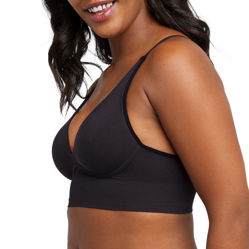 Maidenform Women's Seamless Lift Bralette, Wireless Long-Line Convertible Tank-Style Bralette - Image 2