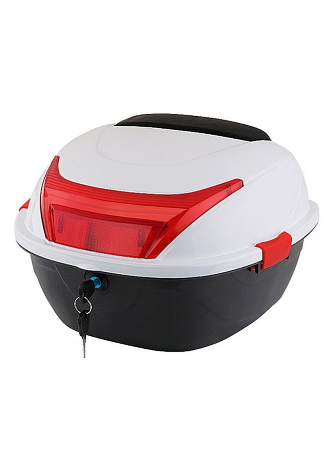 Generic 28L Motorcycle Tail Box Rear Trunk Large Capacity Motorbike Luggage Storage Case Waterproof with 2 Keys Side Snaps  - Image 1