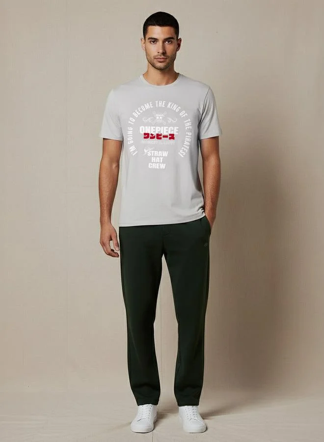 SP Characters Men Regular Fit Crew Neck Short Sleeve One Piece Print T-shirt