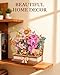 Wowood 3D Wooden Flower Puzzles for AdultsWooden Bloom Book DIY Crafts Model Kits Building Set Botanical Decor Creative Gift for Women 552PCS - Image 4