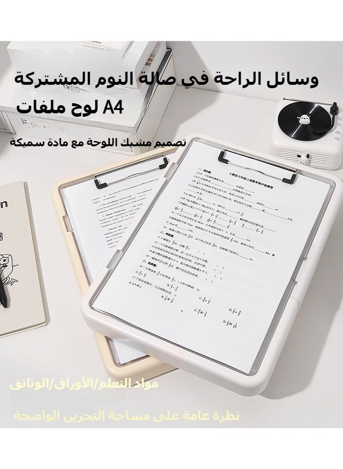 مجلد امتحان متعدد الوظائف مع منظم ملفات مشبك مناسب لتخزين ملفات العمل المكتبي للطلاب ومجلد أوراق الاختبار - Image 5