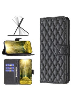 HuHa Case Cover For Xiaomi Mi 10T 5G/10T Pro 5G/Redmi K30S Diamond Lattice Wallet Leather Flip Phone Case Black 