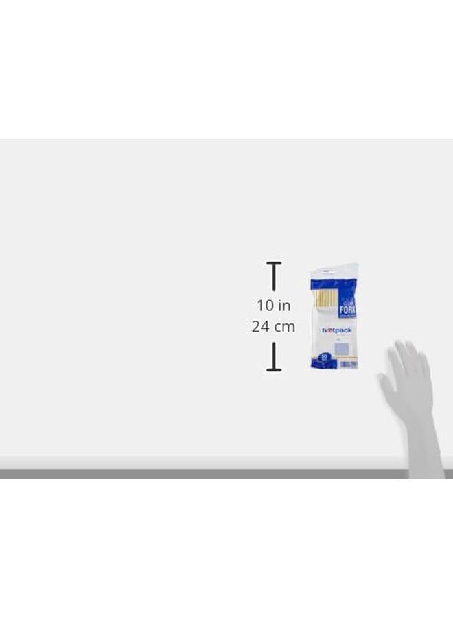 Hotpack Clear Plastic Heavy Duty Disposable Fork 50Pcs - Image 4