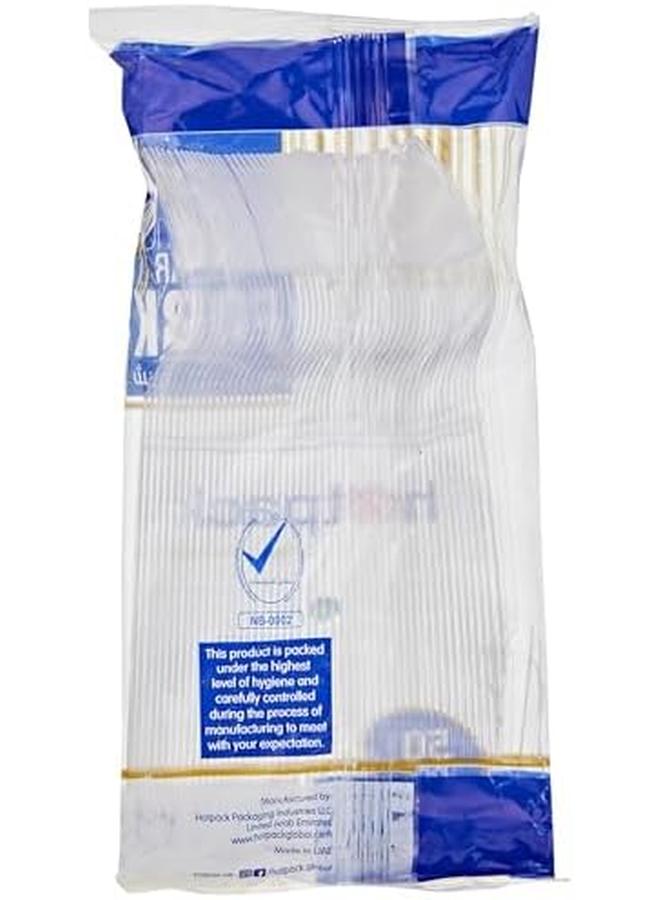 Hotpack Clear Plastic Heavy Duty Disposable Fork 50Pcs - Image 2
