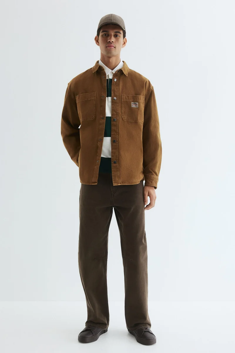 اتش اند ام بنطلون تشينو قطني بقصة مريحة