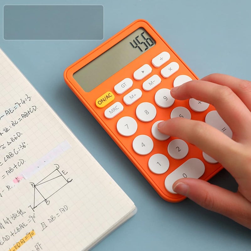 Financial Accounting Tools 12-Digit Calculators Girls Colors Home Office School Students Calculator Portable for Business Series for School Girls Students - Image 5
