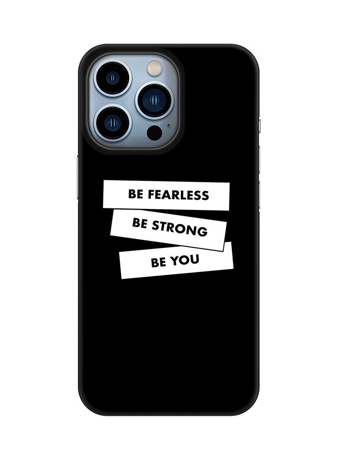 Stylizedd Case for Apple iPhone 14 Pro Slim Snap Classic Series Mobile Cover Hard PC Shield Matte Finish Print - Fearless Strong You