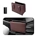 Yourkar Car Trash Can Foldable Waterproof Leather Car Garbage Organizer Holder Automotive Mini Dustbin Container with One Roll Trash Bag Universal Interior Car Accessories Dark Brown - Image 2