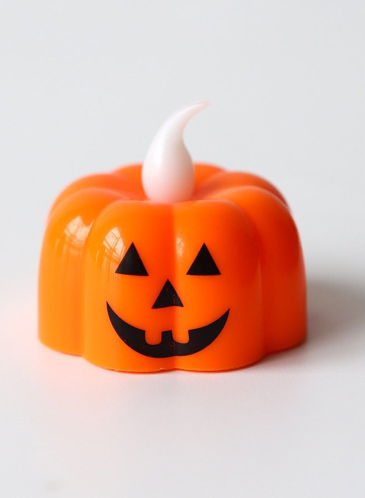 VUCATIN 12pcs Pumpkin Candle Light Party Supplies LED Lights Lantern Lamp Ornaments Props Decorations for Home Halloween (Pumpkin Pattern) - Image 4