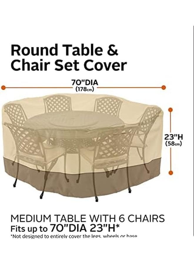 Veranda Water Resistant 70 Inch Round Patio Table And Chair Set Cover - pzsku/Z0A3B69DD0170D04B8363Z/45/_/1722928732/85f6137e-7b9b-4d9e-b976-bc861e0baf7d