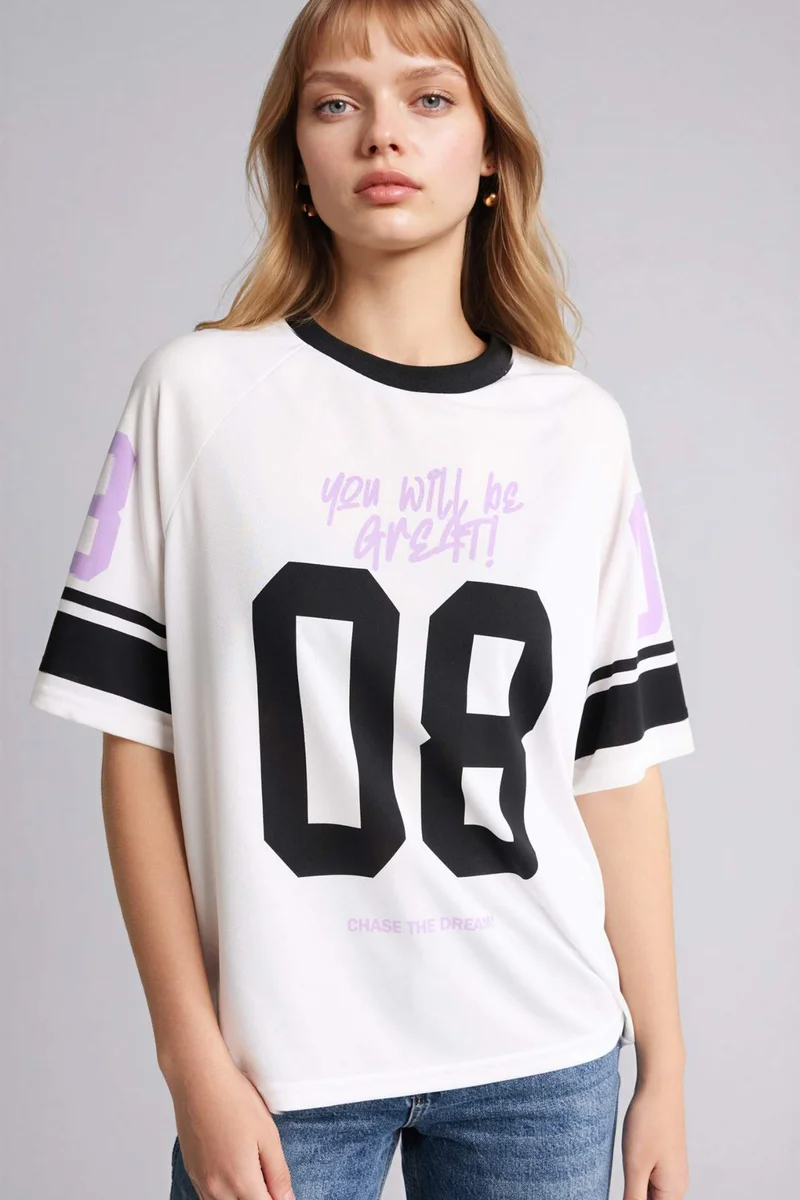 DeFacto Printed Oversize T-Shirt