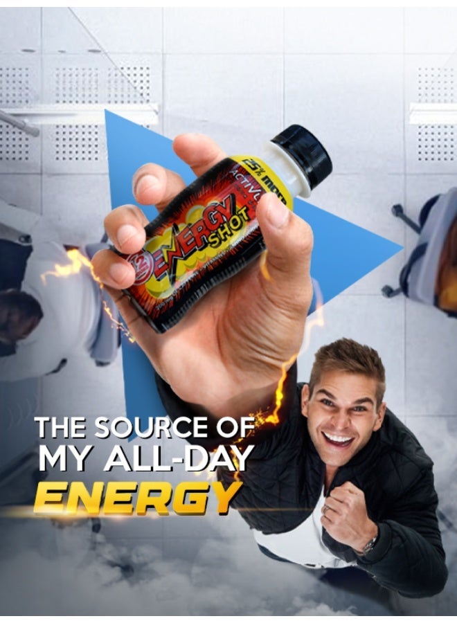 Activlab Energy Shot 100ml drink with Caffeine, Vitamins C And B Group, Taurine | Energy Drink | Sugar Free - Image 4
