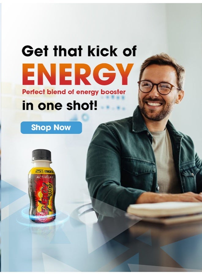 Activlab Energy Shot 100ml drink with Caffeine, Vitamins C And B Group, Taurine | Energy Drink | Sugar Free - Image 5