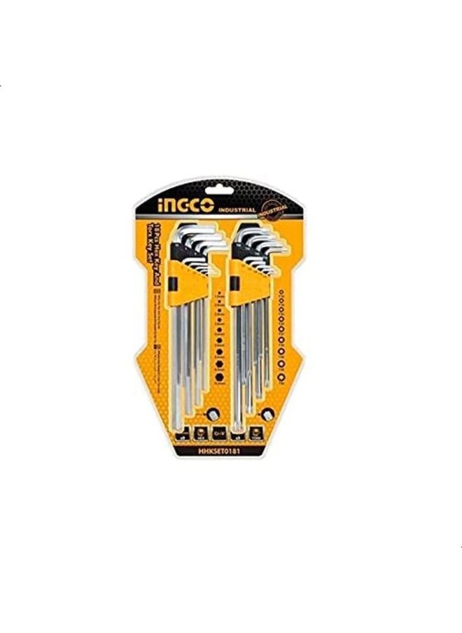 INGCO - Hex Key And Torx Key Set 18 Pieces Hhkset0181 - Image 1