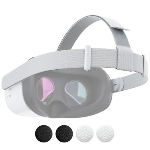 DUXICEPIN VR Headset Strap, Original Head Strap for Oculus Quest 2 with Ergonomic Comfort, Replace Head Strap for Meta Quest 2, VR Accessories with 2 Pair Thumb Grip Caps, Compatible with Oculus/Meta Quest 2 - Image 1