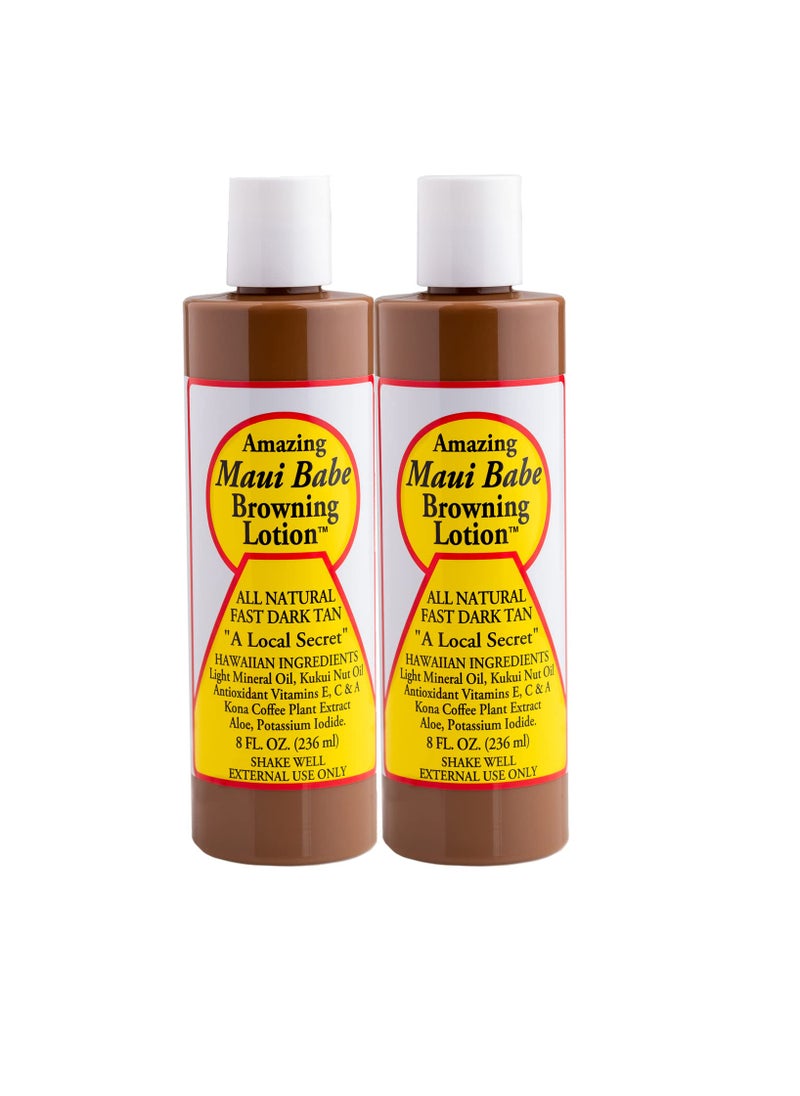 Maui Babe Maui Babe Tanning and Browning Lotion 8 Ounces (Pack of 2) 