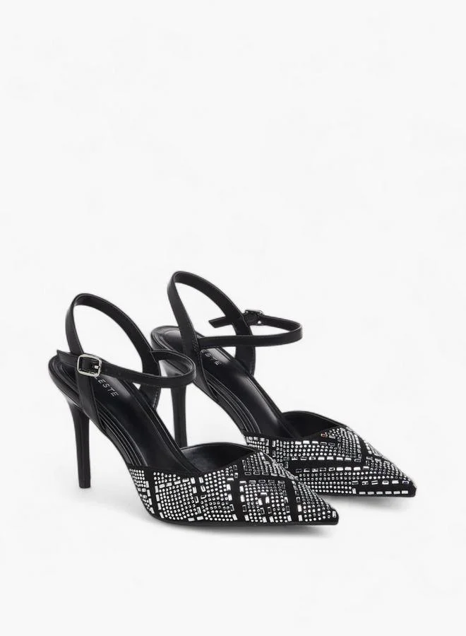 سيليست أحذية نسائية مدببة مزينة