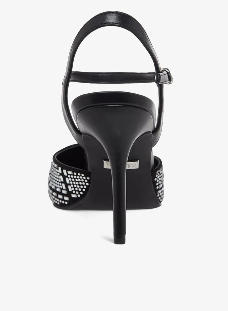 Celeste BLACK Women Embellished Pointed Toe Shoes for Women | Best Price UAE