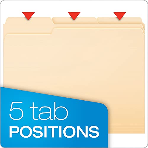 Pendaflex Double Stuff File Folders, Letter Size, Manila, 50 per Box (54459EE) - Image 3